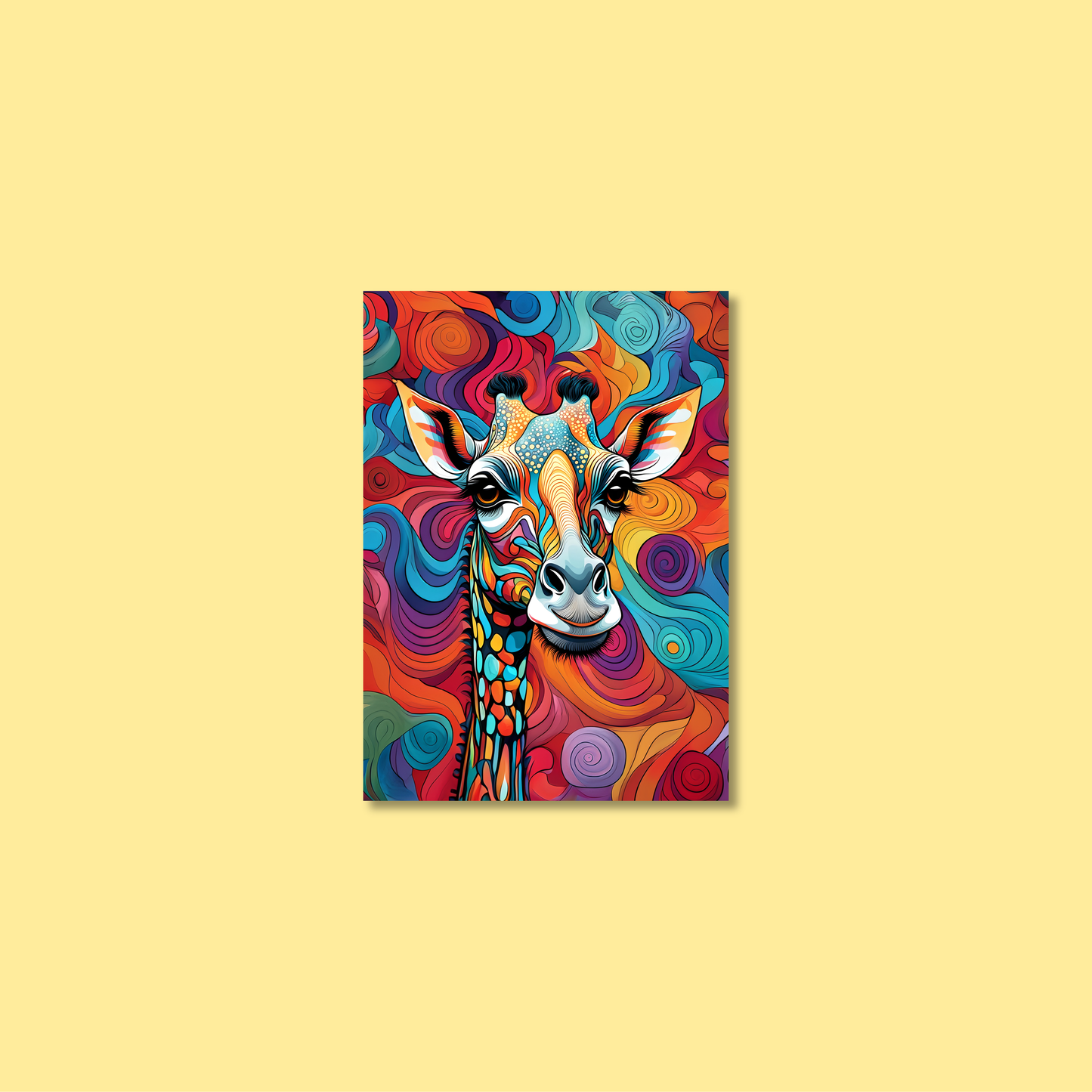 ABSTRACT GIRAFFE **UNFRAMED ART PRINT**