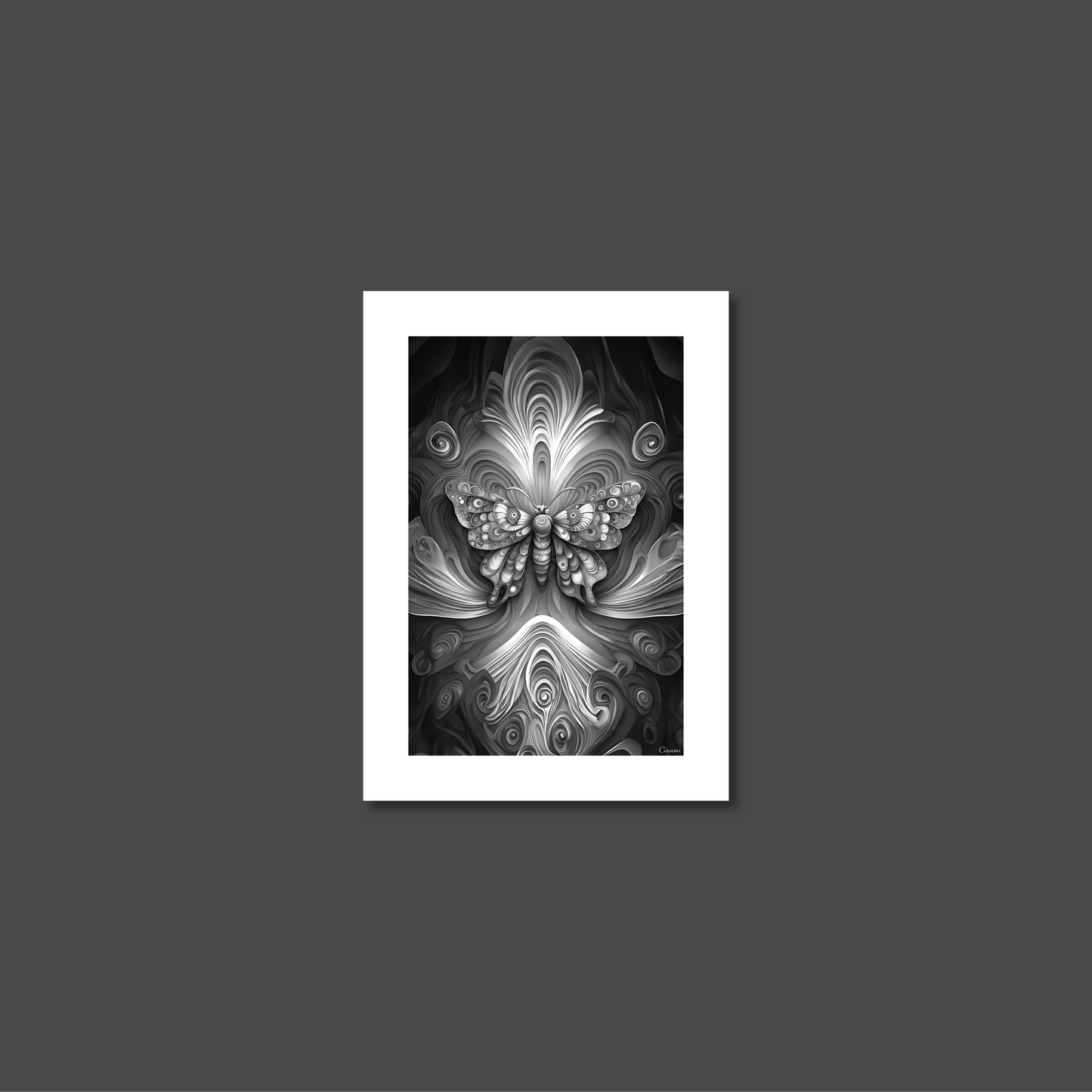 ABSTRACT BUTTERFLY **UNFRAMED ART PRINT**