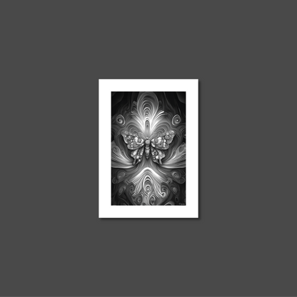 ABSTRACT BUTTERFLY **UNFRAMED ART PRINT**