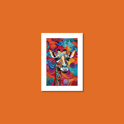ABSTRACT GIRAFFE **UNFRAMED ART PRINT**
