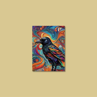ABSTRACT CROW **UNFRAMED ART PRINT**