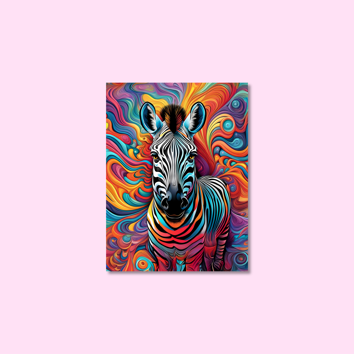 ABSTRACT ZEBRA **UNFRAMED ART PRINT**