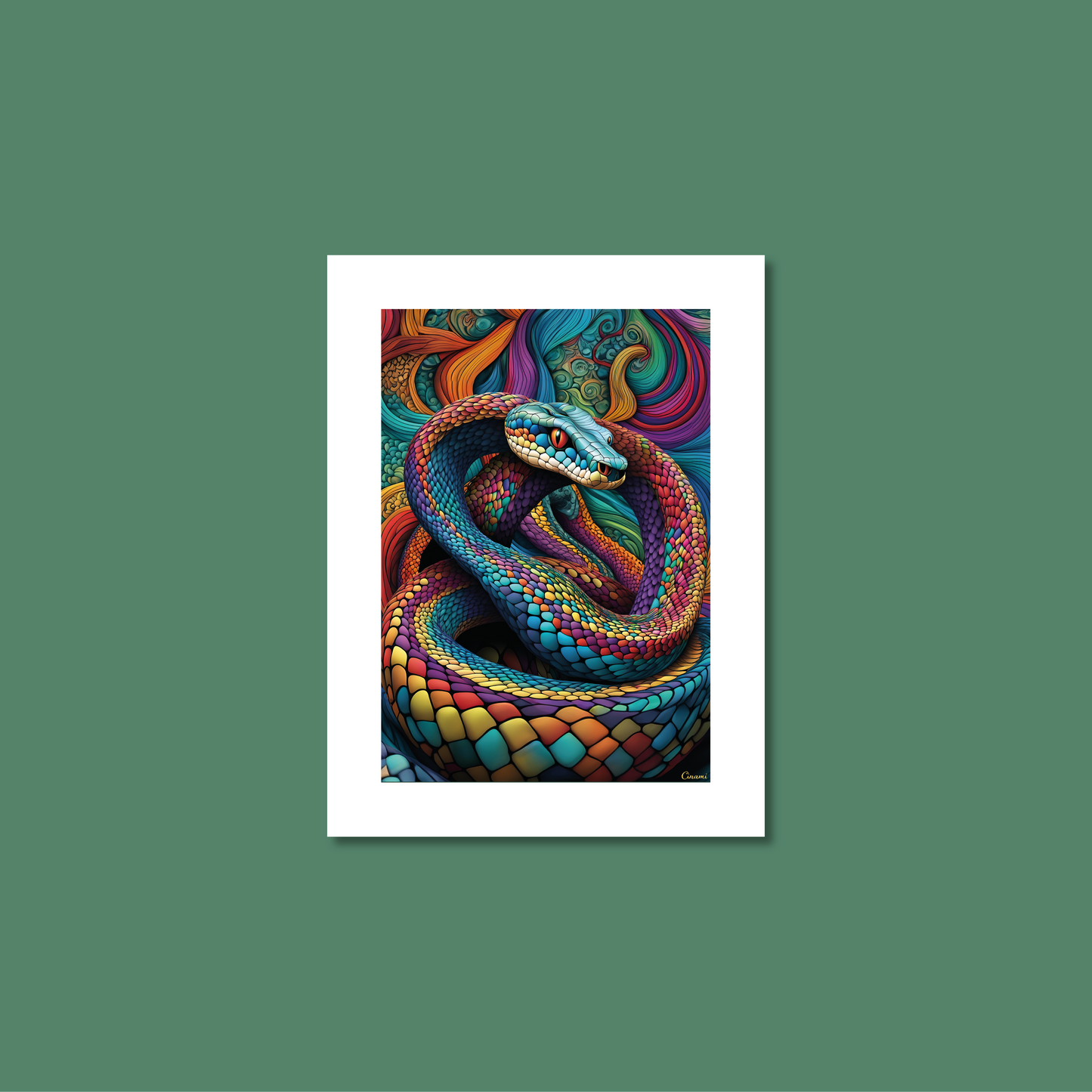 ABSTRACT COBRA **UNFRAMED ART PRINT**