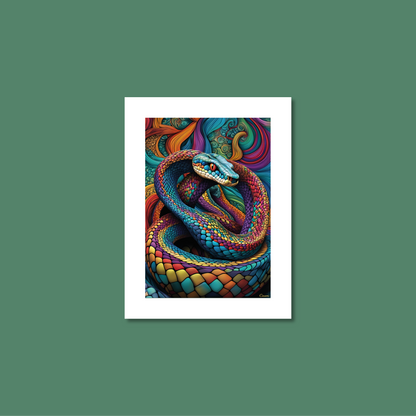 ABSTRACT COBRA **UNFRAMED ART PRINT**