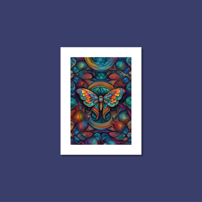ABSTRACT MOTH **UNFRAMED ART PRINT**