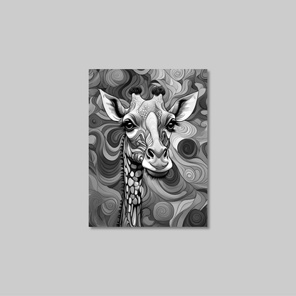 ABSTRACT GIRAFFE **UNFRAMED ART PRINT**