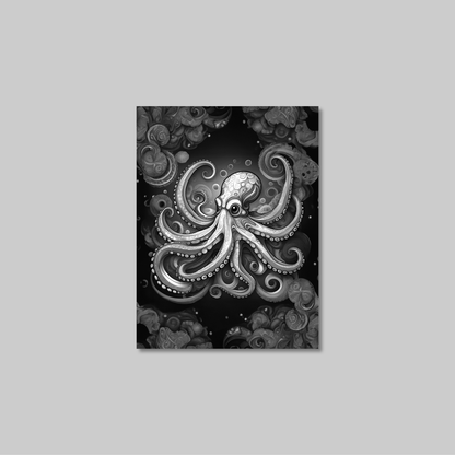 ABSTRACT OCTOPUS **UNFRAMED ART PRINT**
