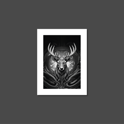 ABSTRACT STAG **UNFRAMED ART PRINT**