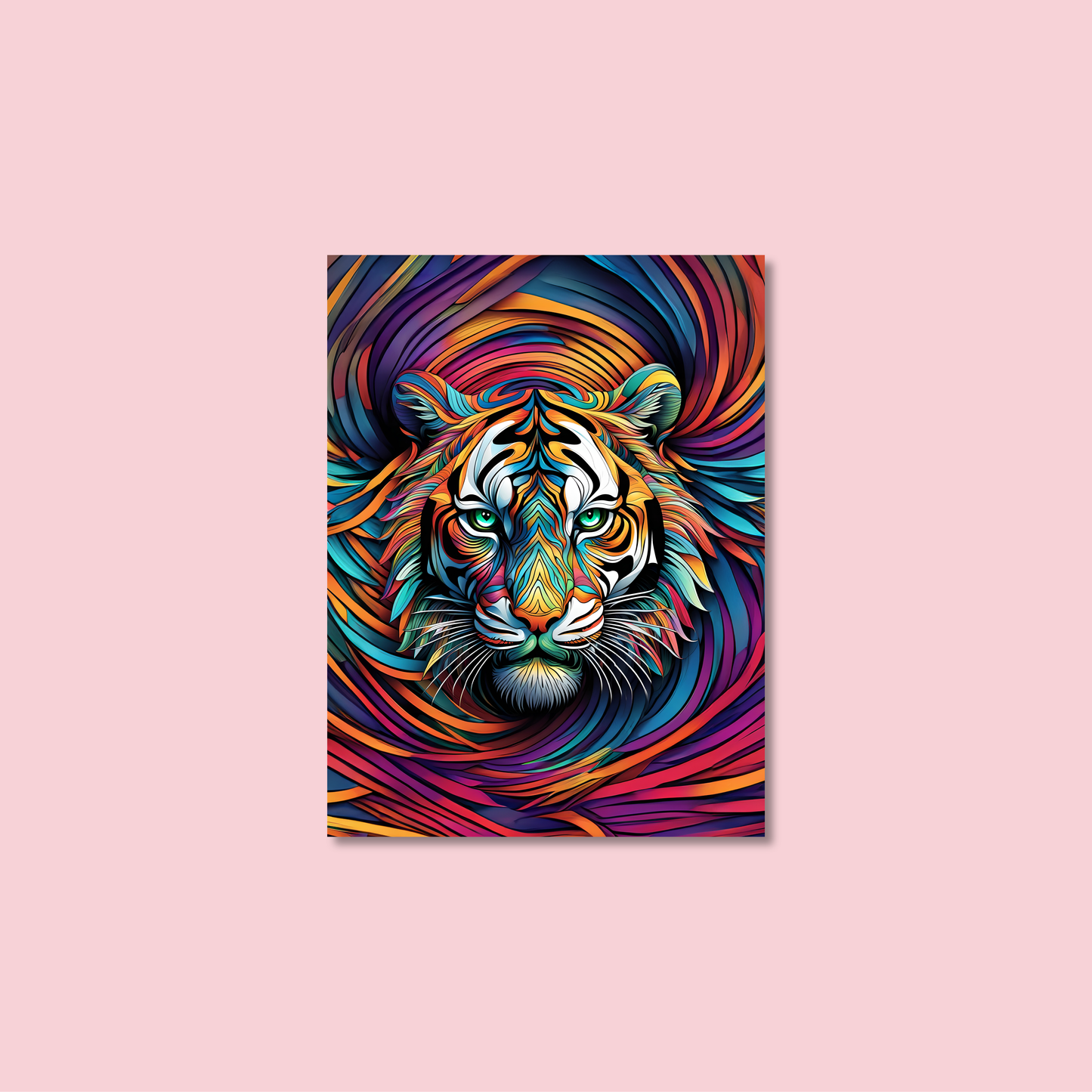 ABSTRACT TIGER **UNFRAMED ART PRINT**