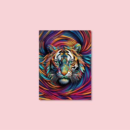 ABSTRACT TIGER **UNFRAMED ART PRINT**