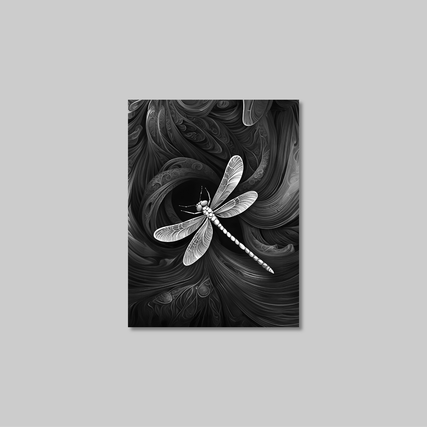 ABSTRACT DRAGONFLY **UNFRAMED ART PRINT**