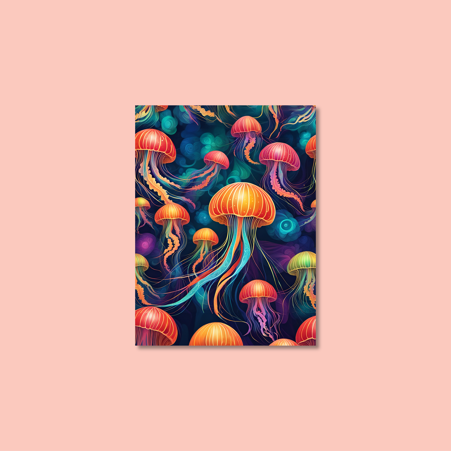 ABSTRACT JELLYFISH **UNFRAMED ART PRINT**