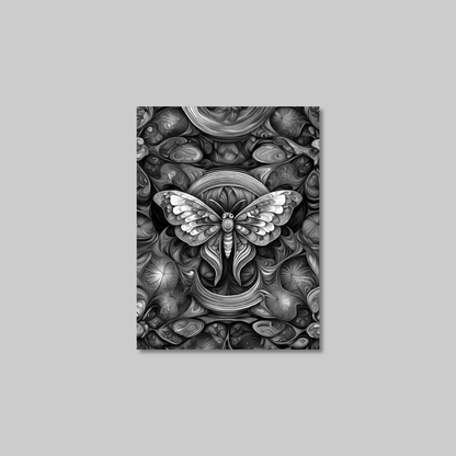 ABSTRACT MOTH **UNFRAMED ART PRINT**