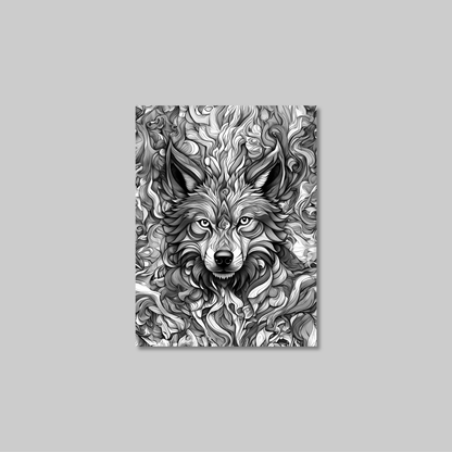 ABSTRACT WOLF **UNFRAMED ART PRINT**