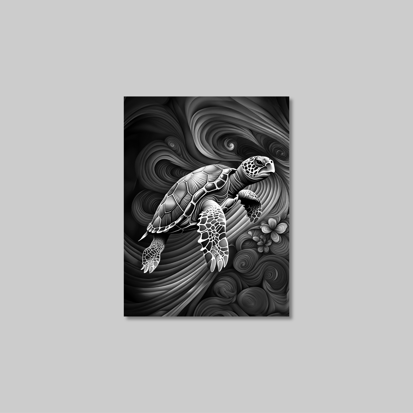 ABSTRACT TURTLE **UNFRAMED ART PRINT**