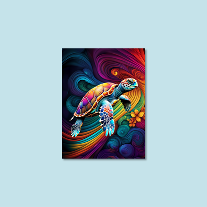 ABSTRACT TURTLE **UNFRAMED ART PRINT**