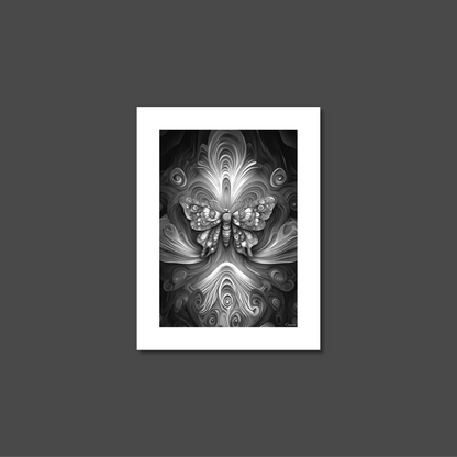 ABSTRACT BUTTERFLY **UNFRAMED ART PRINT**