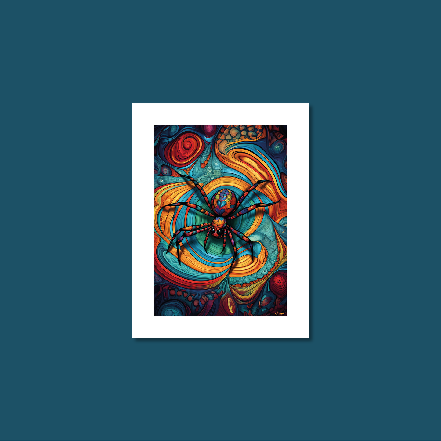 ABSTRACT SPIDER **UNFRAMED ART PRINT**