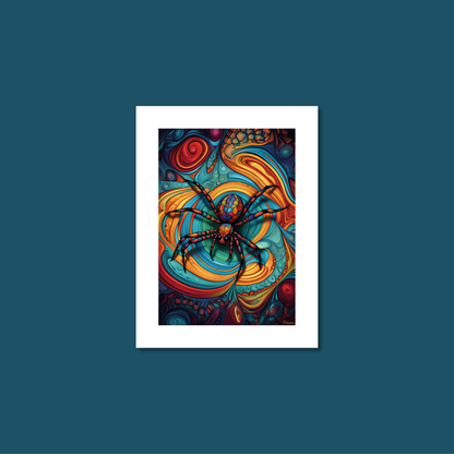ABSTRACT SPIDER **UNFRAMED ART PRINT**