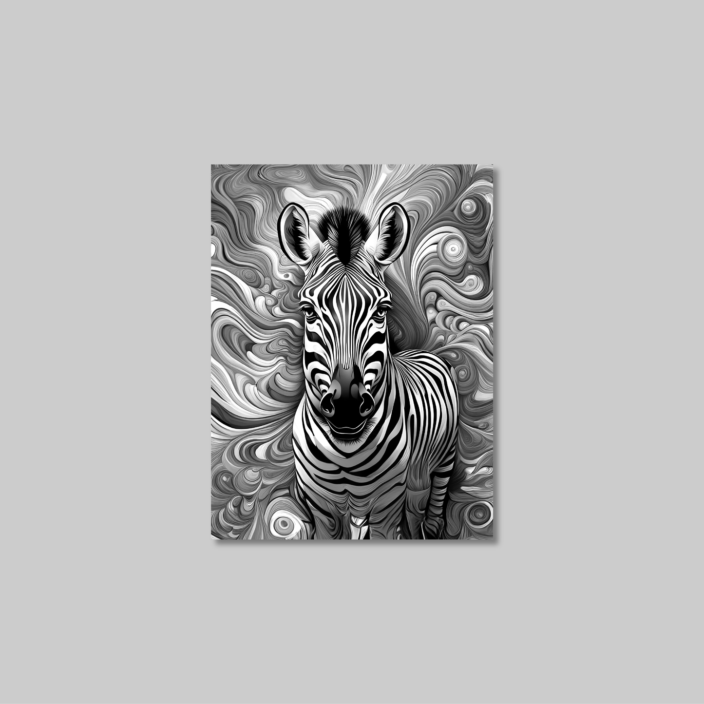 ABSTRACT ZEBRA **UNFRAMED ART PRINT**