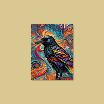 ABSTRACT CROW **UNFRAMED ART PRINT**