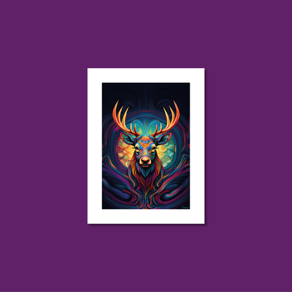 ABSTRACT STAG **UNFRAMED ART PRINT**