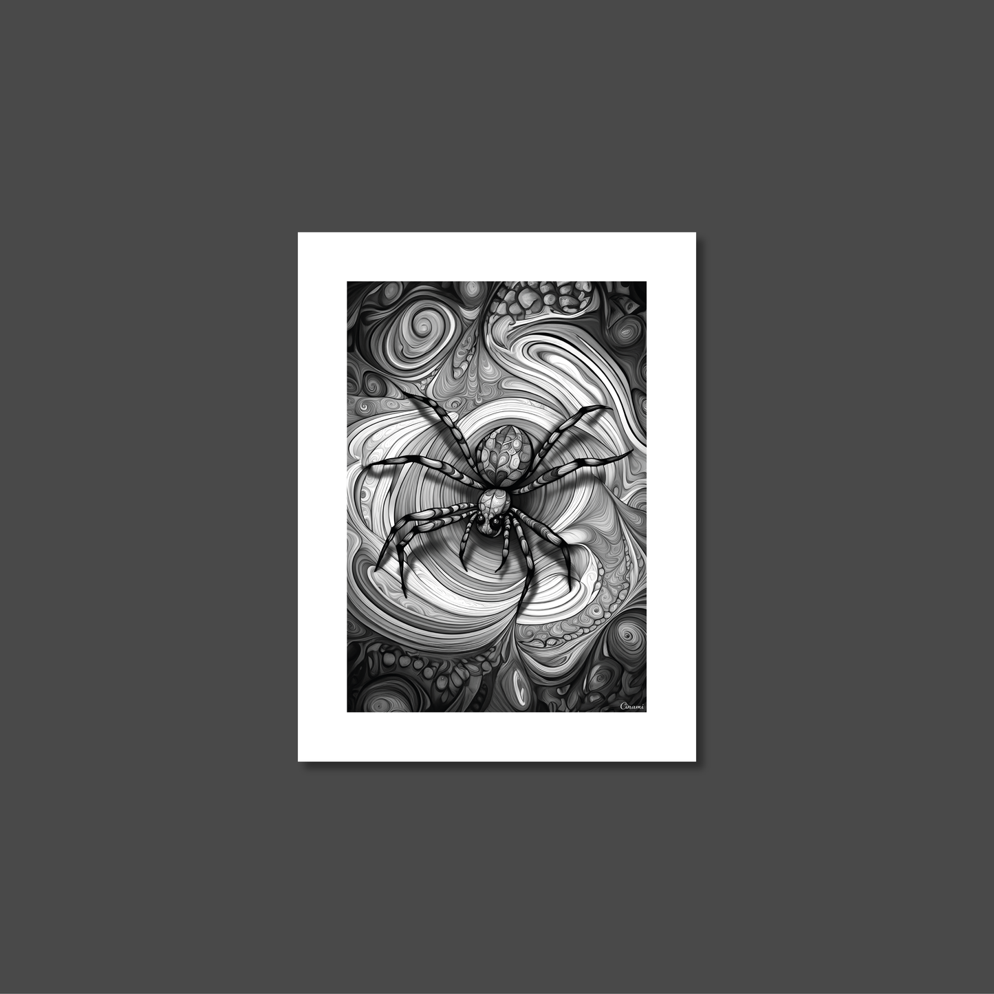 ABSTRACT SPIDER **UNFRAMED ART PRINT**
