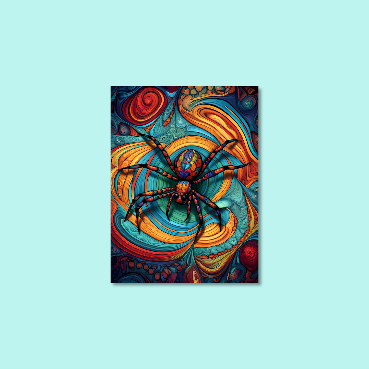 ABSTRACT SPIDER **UNFRAMED ART PRINT**