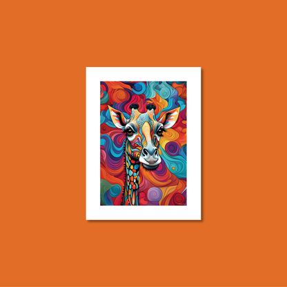 ABSTRACT GIRAFFE **UNFRAMED ART PRINT**