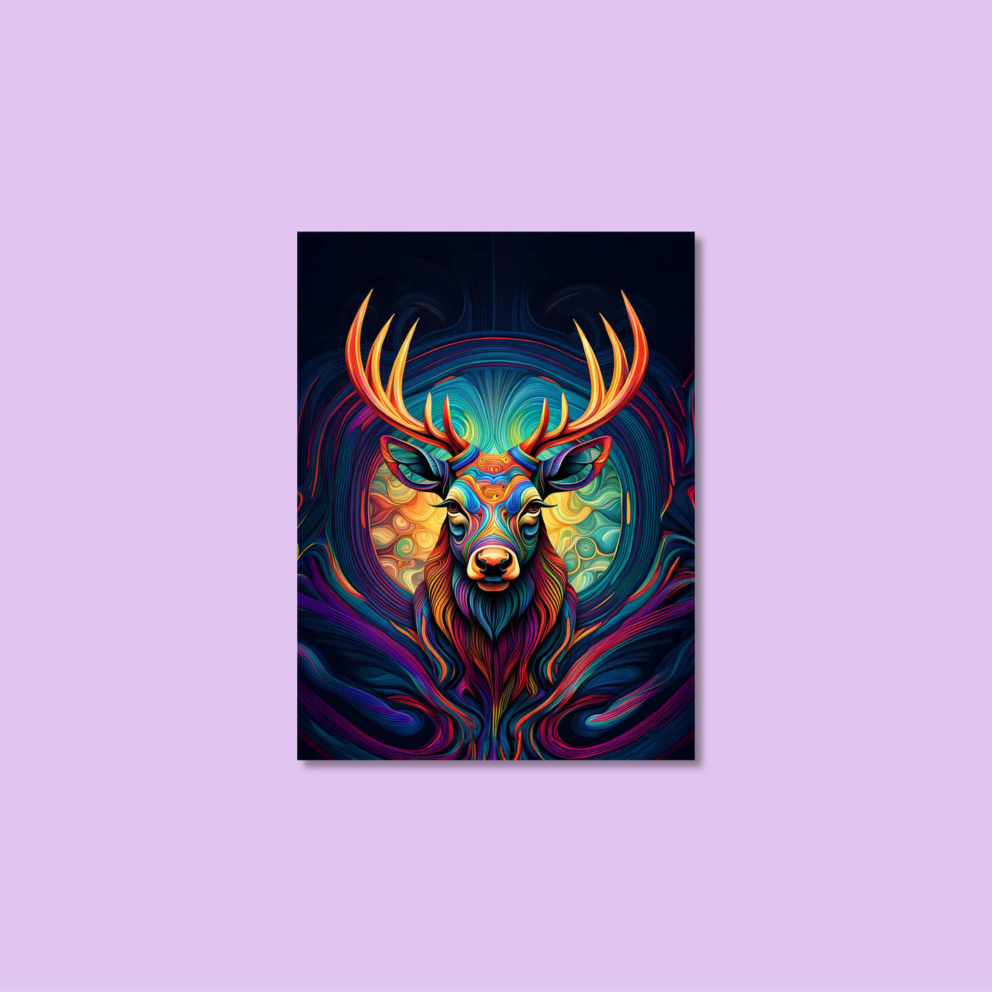 ABSTRACT STAG **UNFRAMED ART PRINT**