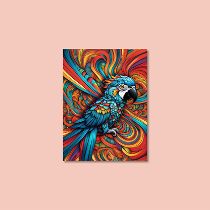 ABSTRACT PARROT **UNFRAMED ART PRINT**
