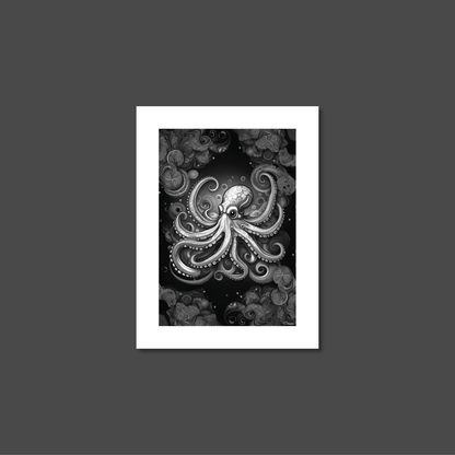 ABSTRACT OCTOPUS **UNFRAMED ART PRINT**