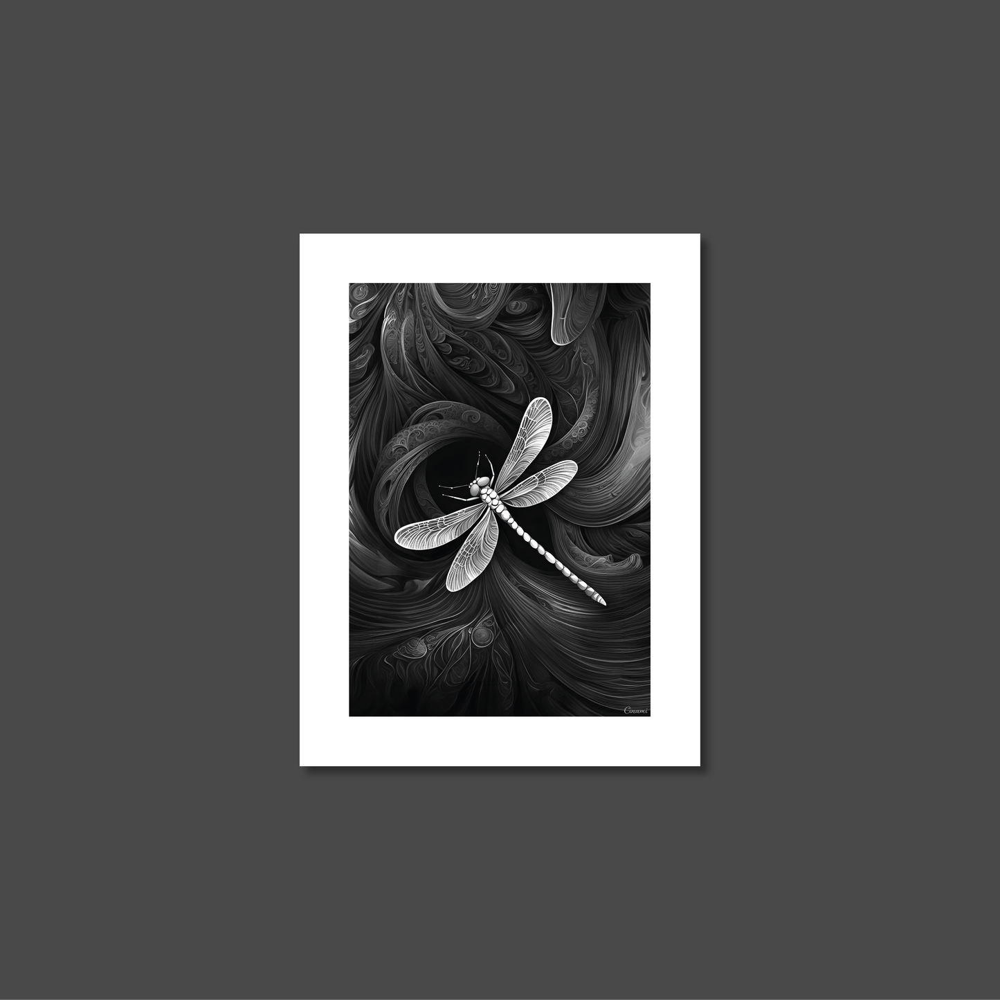 ABSTRACT DRAGONFLY **UNFRAMED ART PRINT**