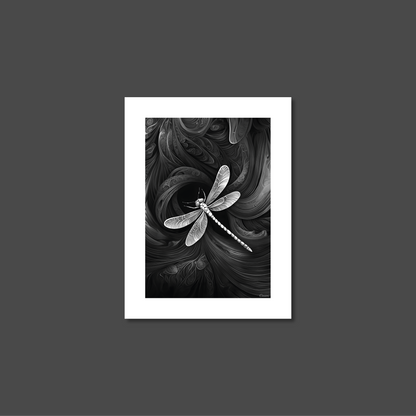 ABSTRACT DRAGONFLY **UNFRAMED ART PRINT**