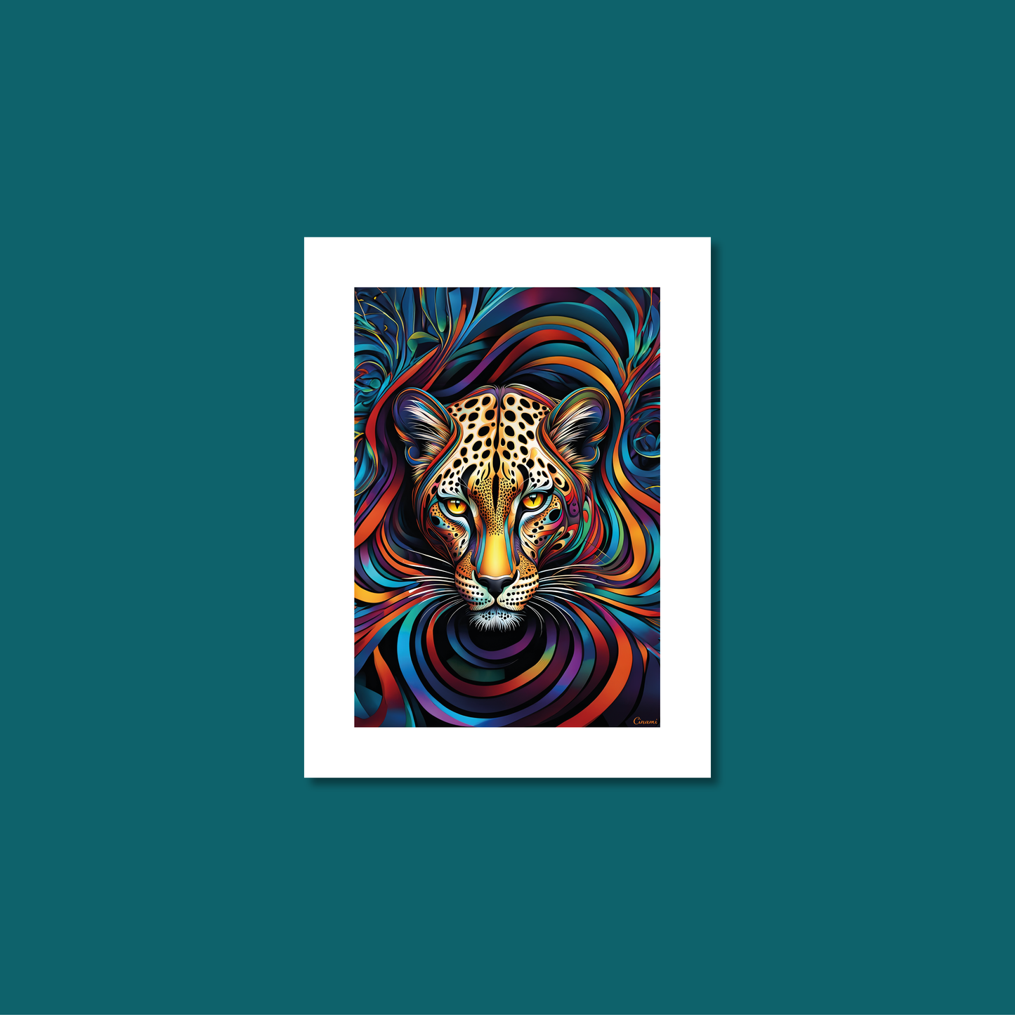 ABSTRACT LEOPARD **UNFRAMED ART PRINT**