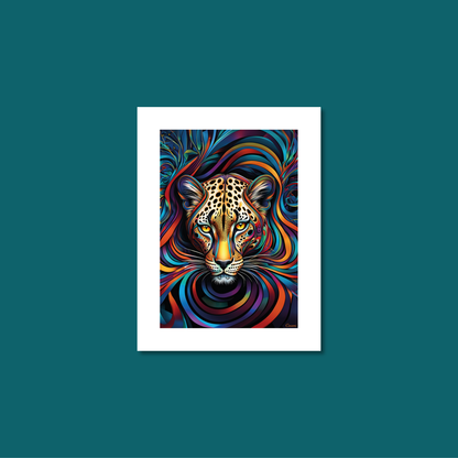 ABSTRACT LEOPARD **UNFRAMED ART PRINT**