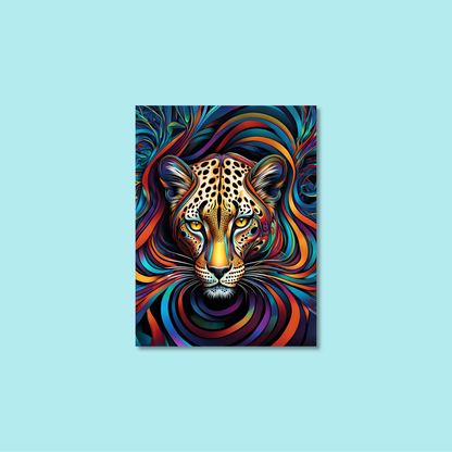 ABSTRACT LEOPARD **UNFRAMED ART PRINT**