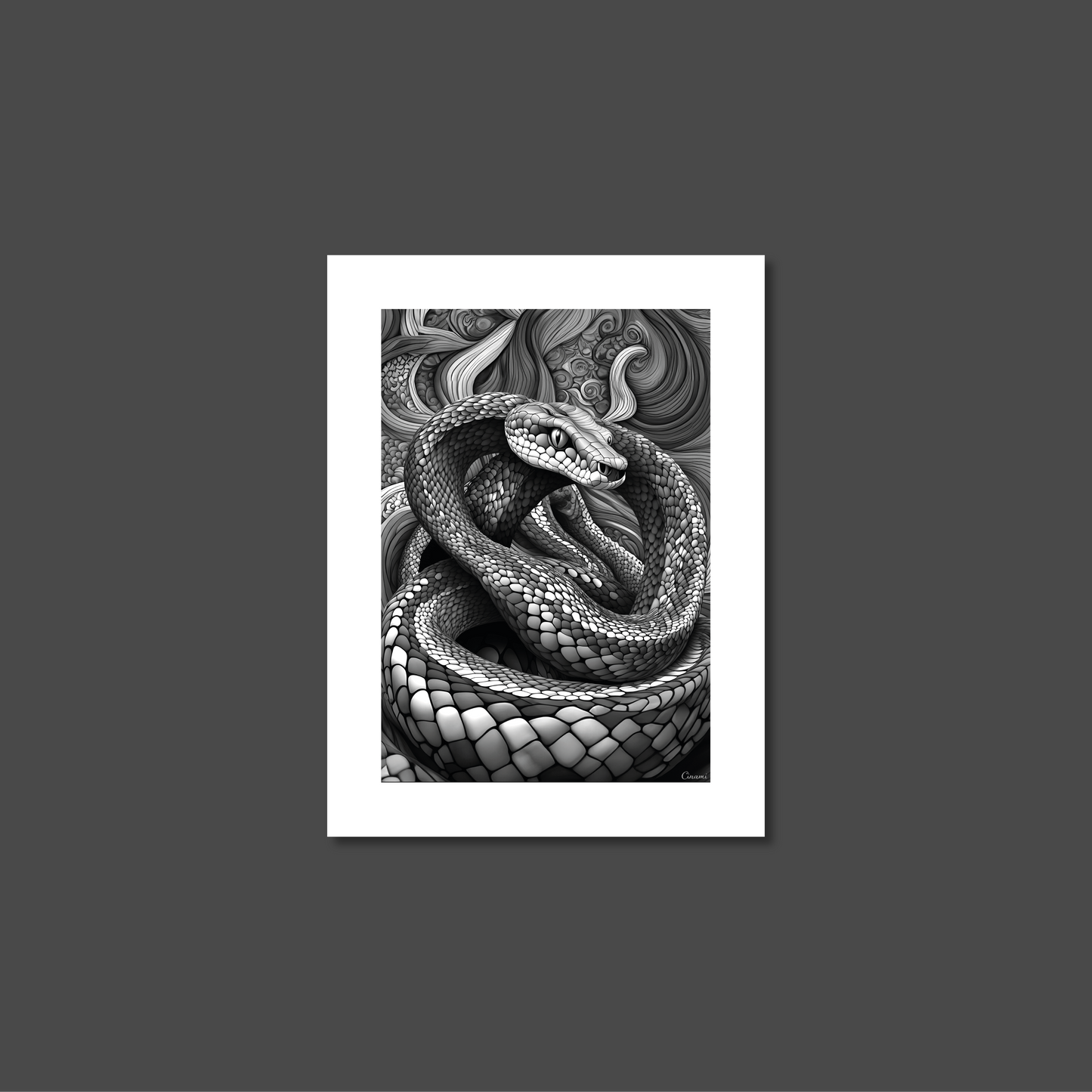 ABSTRACT COBRA **UNFRAMED ART PRINT**