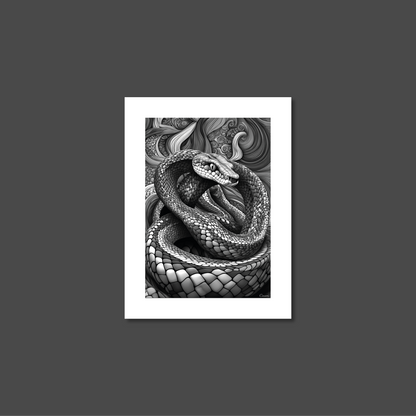 ABSTRACT COBRA **UNFRAMED ART PRINT**