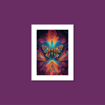 ABSTRACT BUTTERFLY **UNFRAMED ART PRINT**
