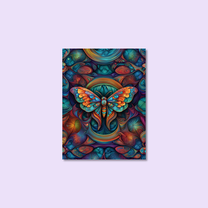 ABSTRACT MOTH **UNFRAMED ART PRINT**