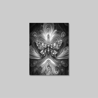 ABSTRACT BUTTERFLY **UNFRAMED ART PRINT**