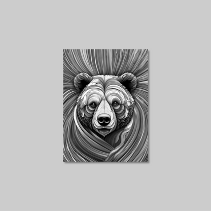 ABSTRACT BEAR **UNFRAMED ART PRINT**