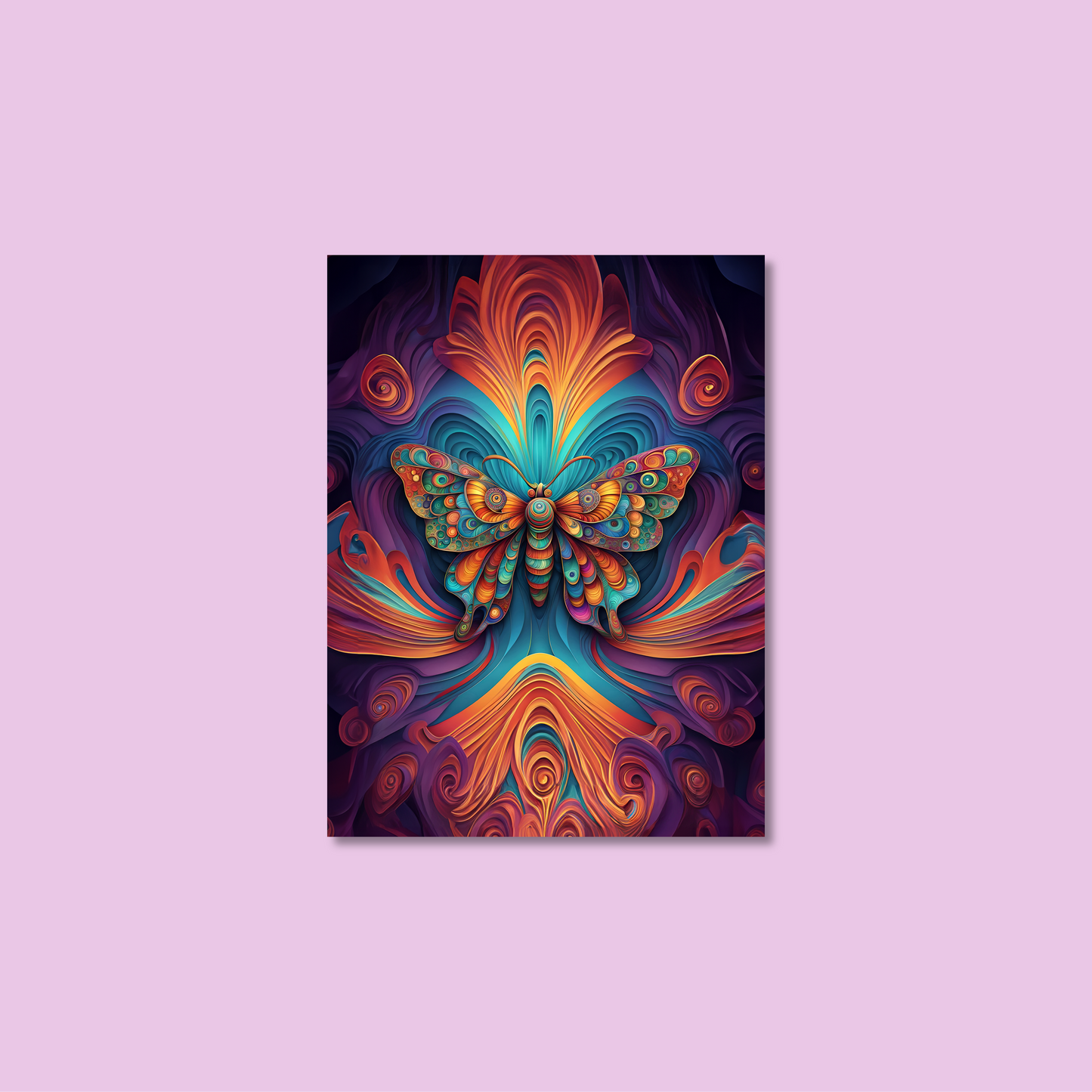 ABSTRACT BUTTERFLY **UNFRAMED ART PRINT**