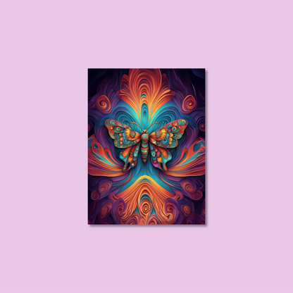 ABSTRACT BUTTERFLY **UNFRAMED ART PRINT**