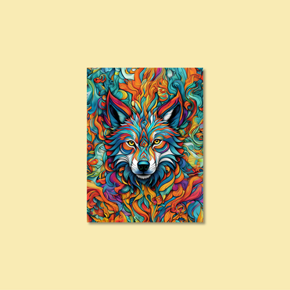 ABSTRACT WOLF **UNFRAMED ART PRINT**