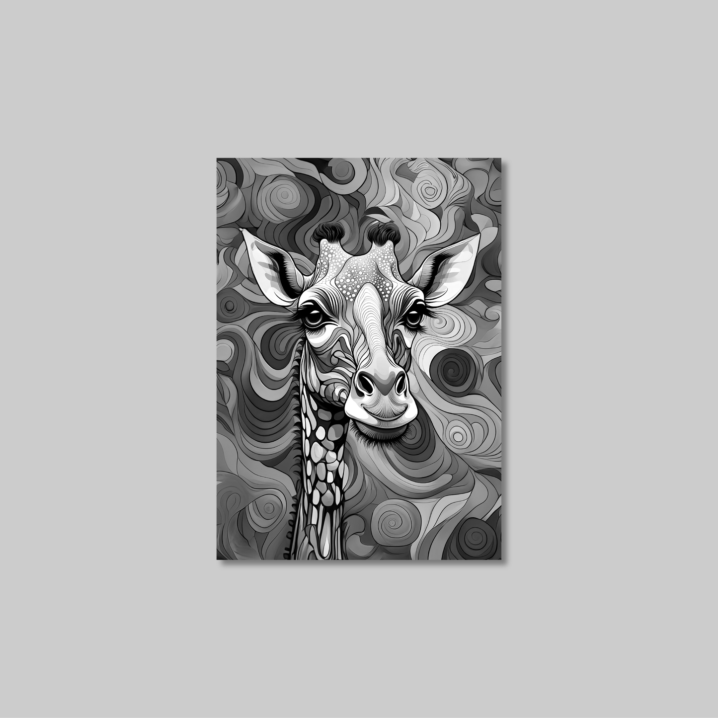 ABSTRACT GIRAFFE **UNFRAMED ART PRINT**