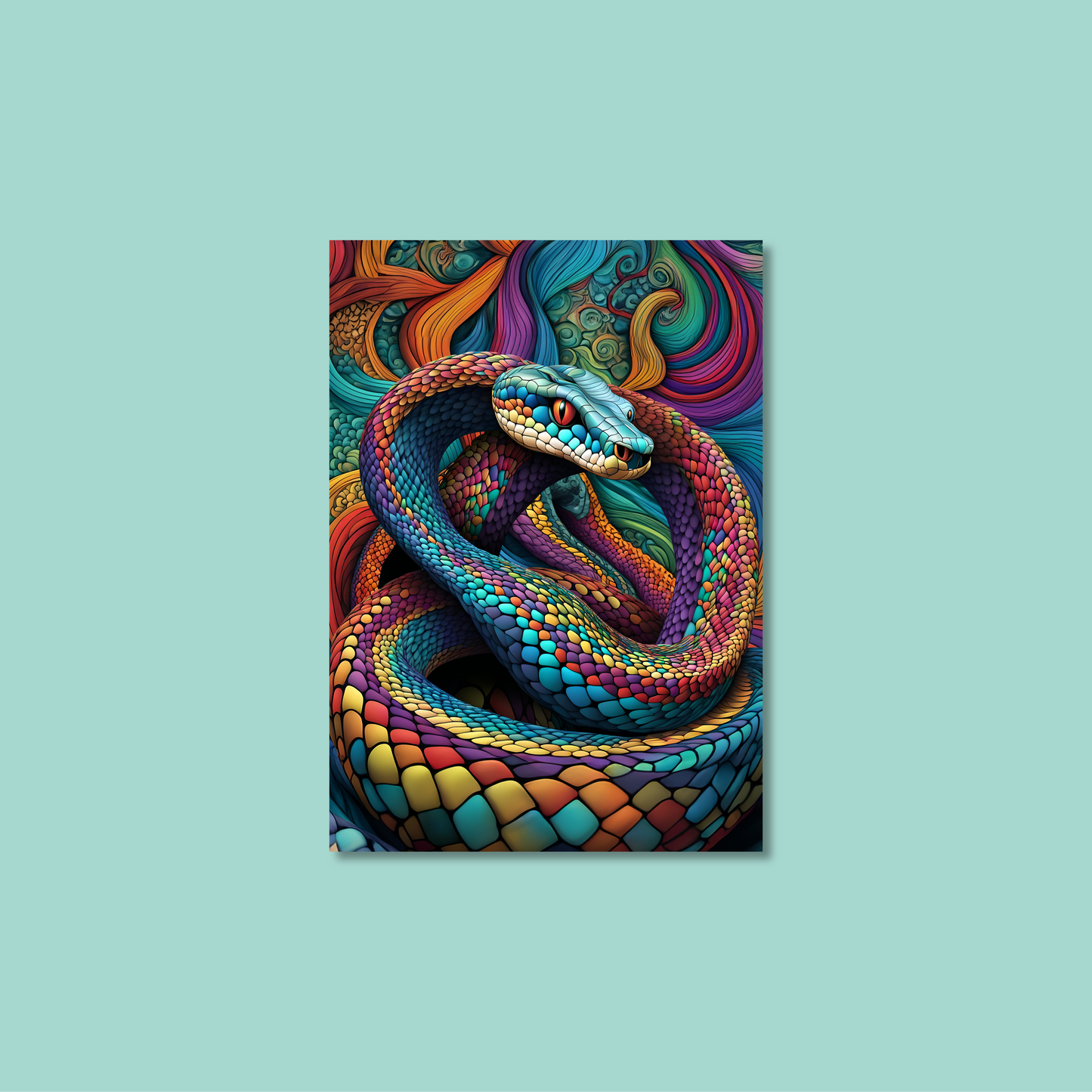 ABSTRACT COBRA **UNFRAMED ART PRINT**