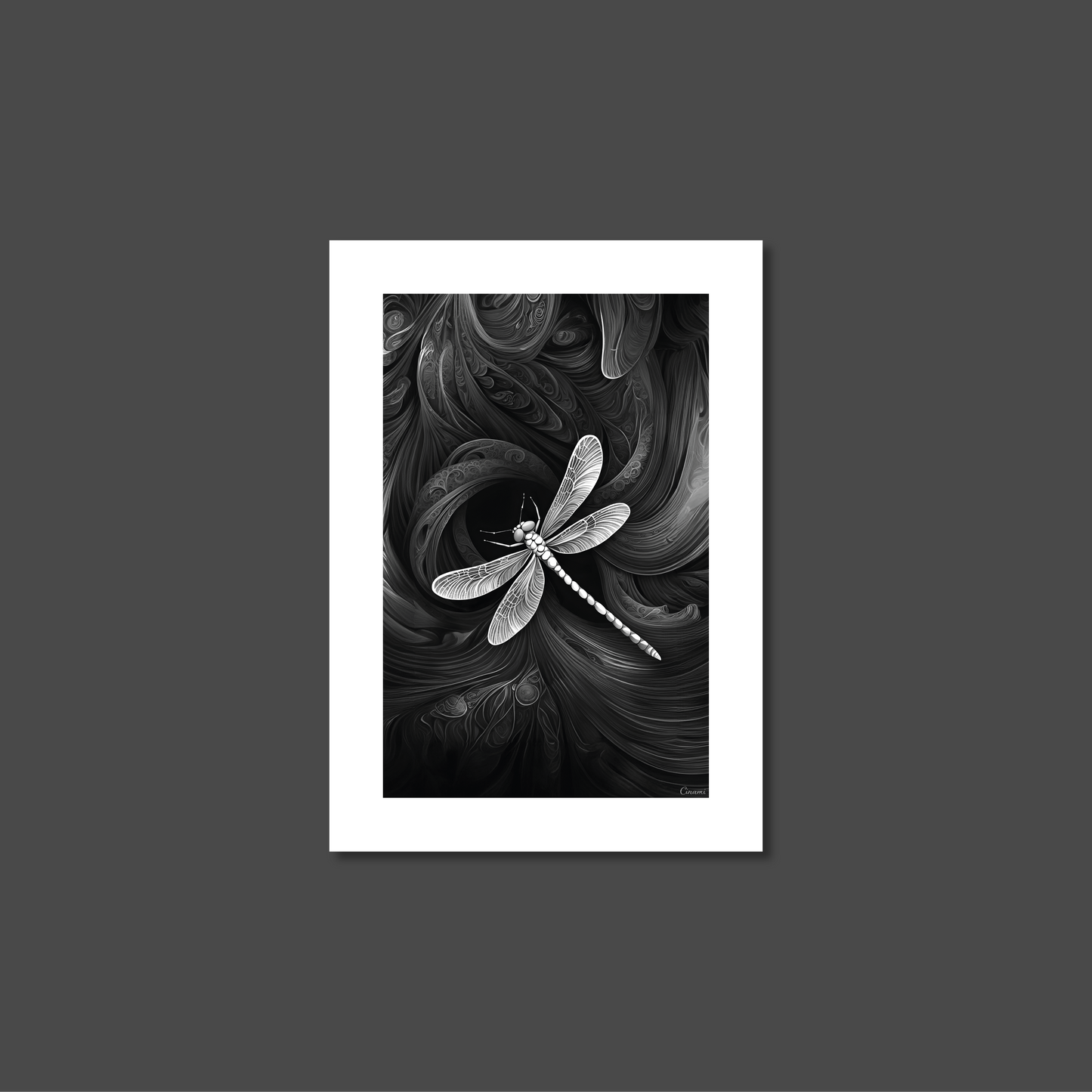 ABSTRACT DRAGONFLY **UNFRAMED ART PRINT**