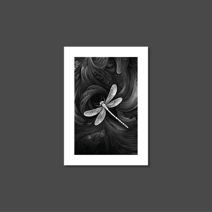 ABSTRACT DRAGONFLY **UNFRAMED ART PRINT**